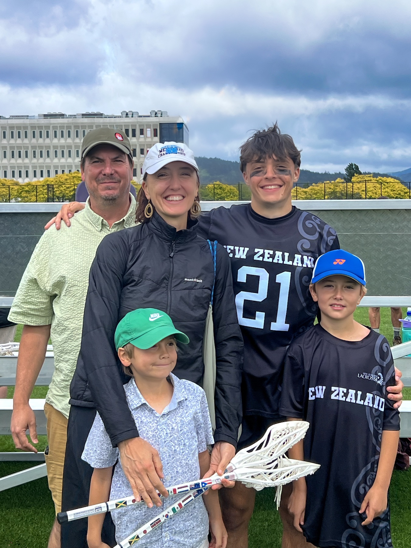 Cat and her family in Hawke's Bay